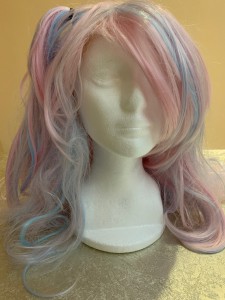 Pink blue hair